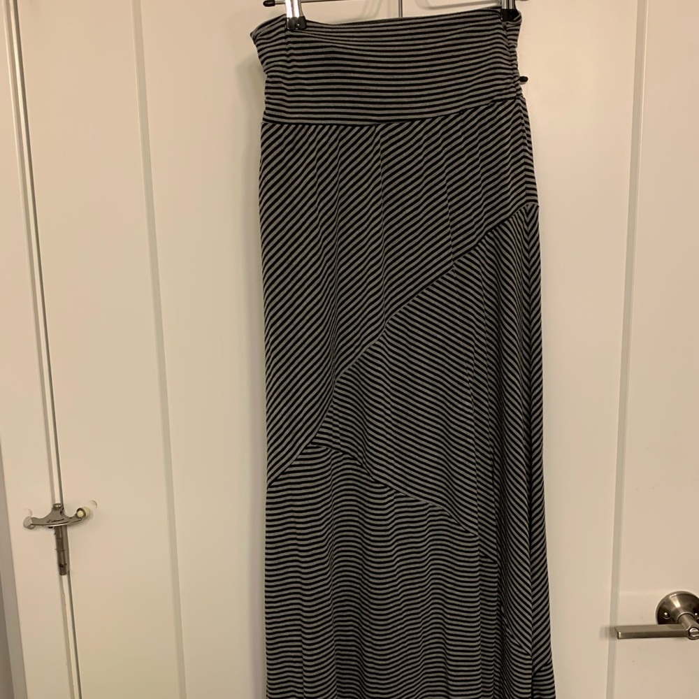 Black and white maxi skirt - can also be worn as a dress